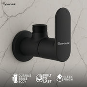 Coral Brass Black Angle Valve Faucet - by Specule